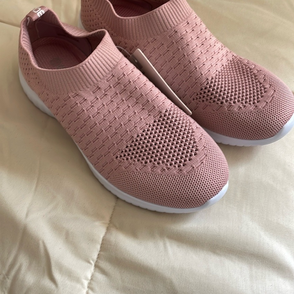 Women's Pink Slip-On Sneakers